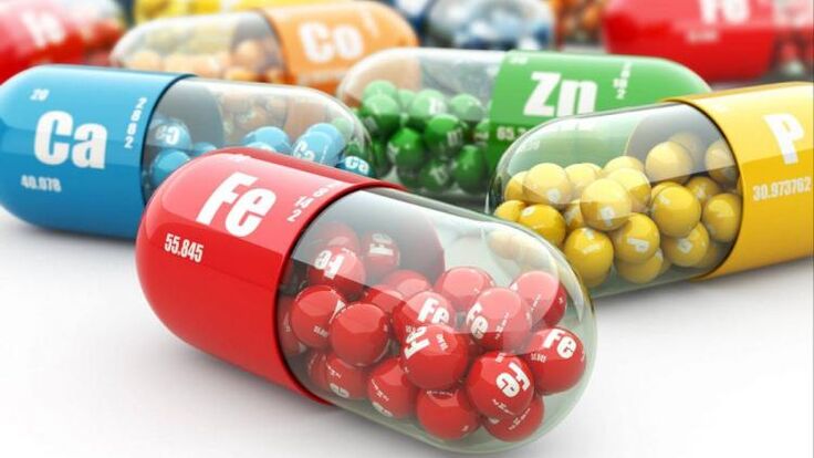 Vitamine in der Nahrung zur Steigerung der Potenz