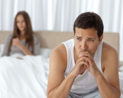 Schwache Potenz bei Männern.